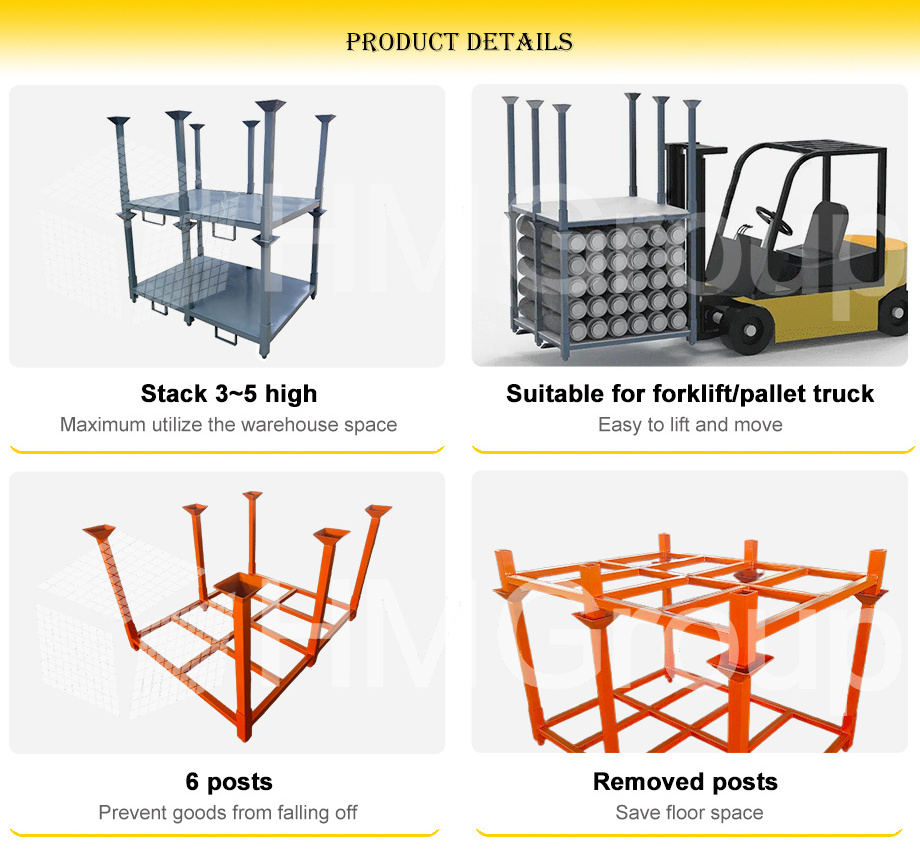 High Loading Capacity Warehouse Customized Movable Portable Stacking ...