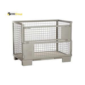 Steel Mesh Stackable Heavy Duty Collapsible Cage Pallet Stillage