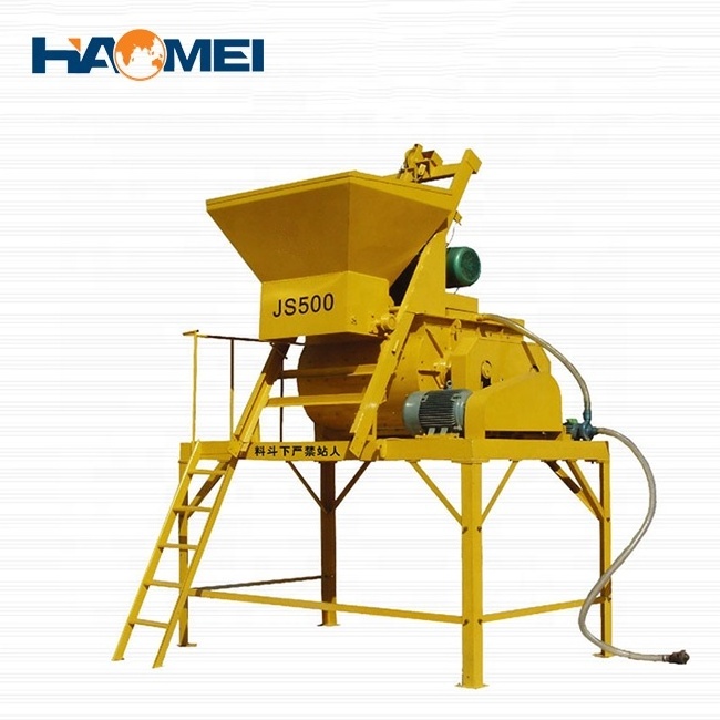 2024 New High Efficiency Twin Shaft 0.5 M3 0.75m3 750L 1 Yard Concrete Mixer for Sale 3 Yard in Ghana