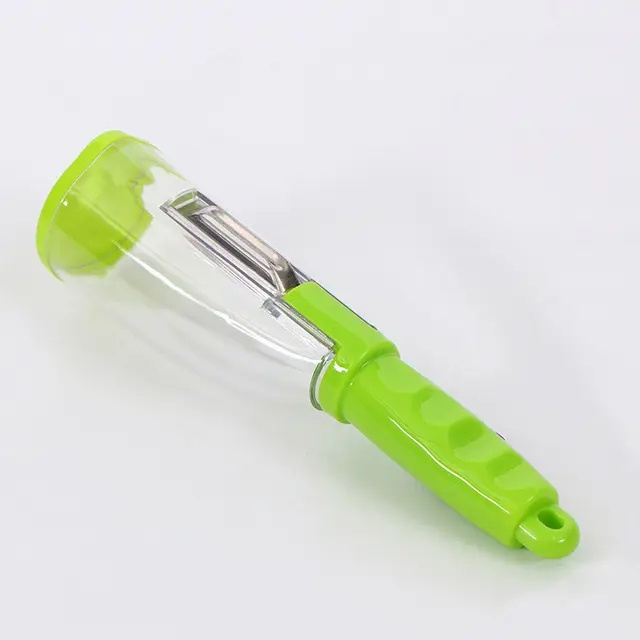 Kitchen Accessories 2023 hot sale pp stainless steel multi-functional household Kitchen Gadget storage fruit vegetable peeler