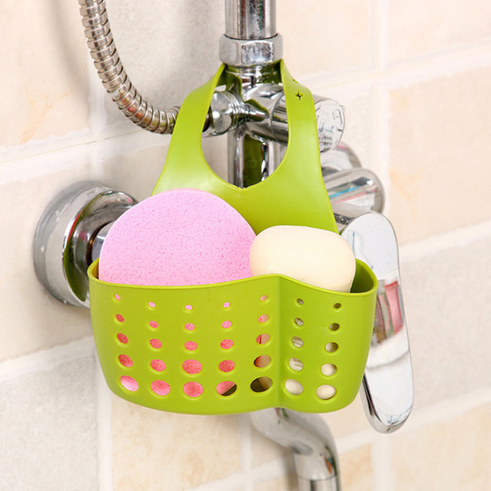 Kitchen Dish Cloth Sponge Storage bag Portable Home Hanging Drain Bag Basket Bath Storage Tools Sink Soap Plate Utensils Holder