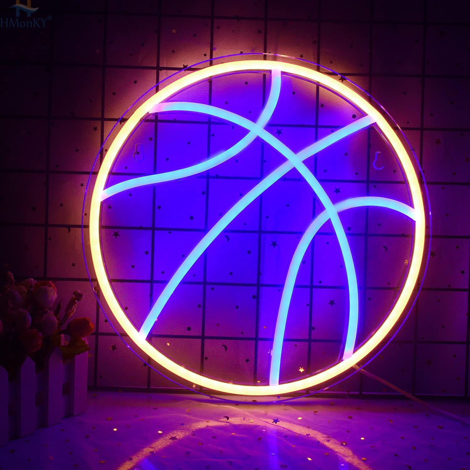 Dropshipping Custom led light neon sign Room Home Decoration Free design craftsman basketball neon sign