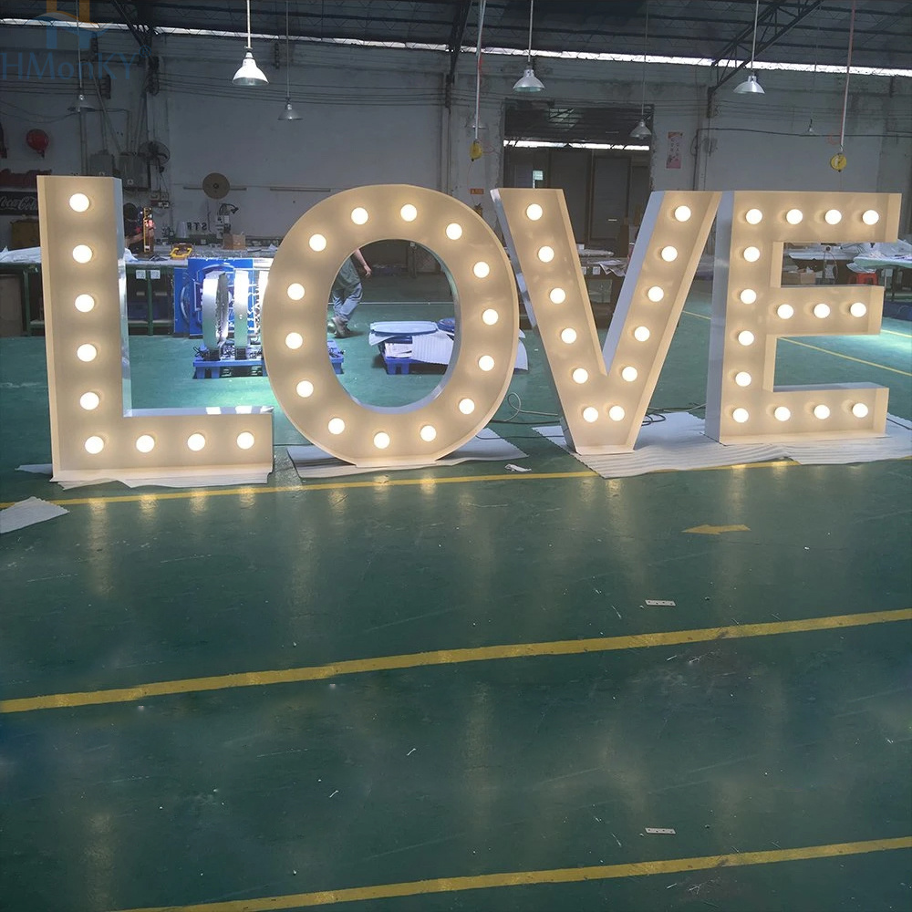 2023 LED 6ft 4ft 3ft electronic signs event large big giant marquee light up letters numbers for wedding decoration