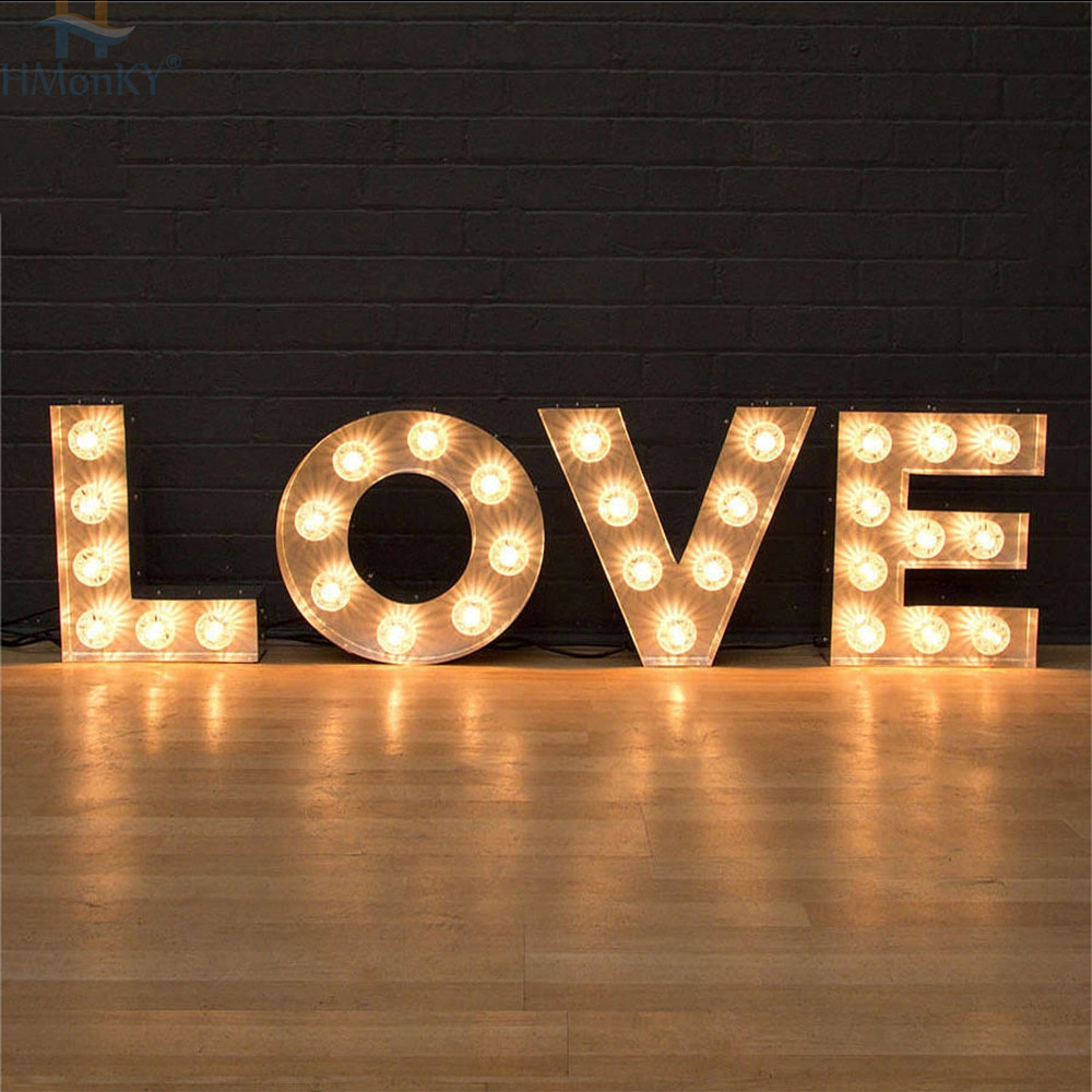 2023 LED 6ft 4ft 3ft electronic signs event large big giant marquee light up letters numbers for wedding decoration