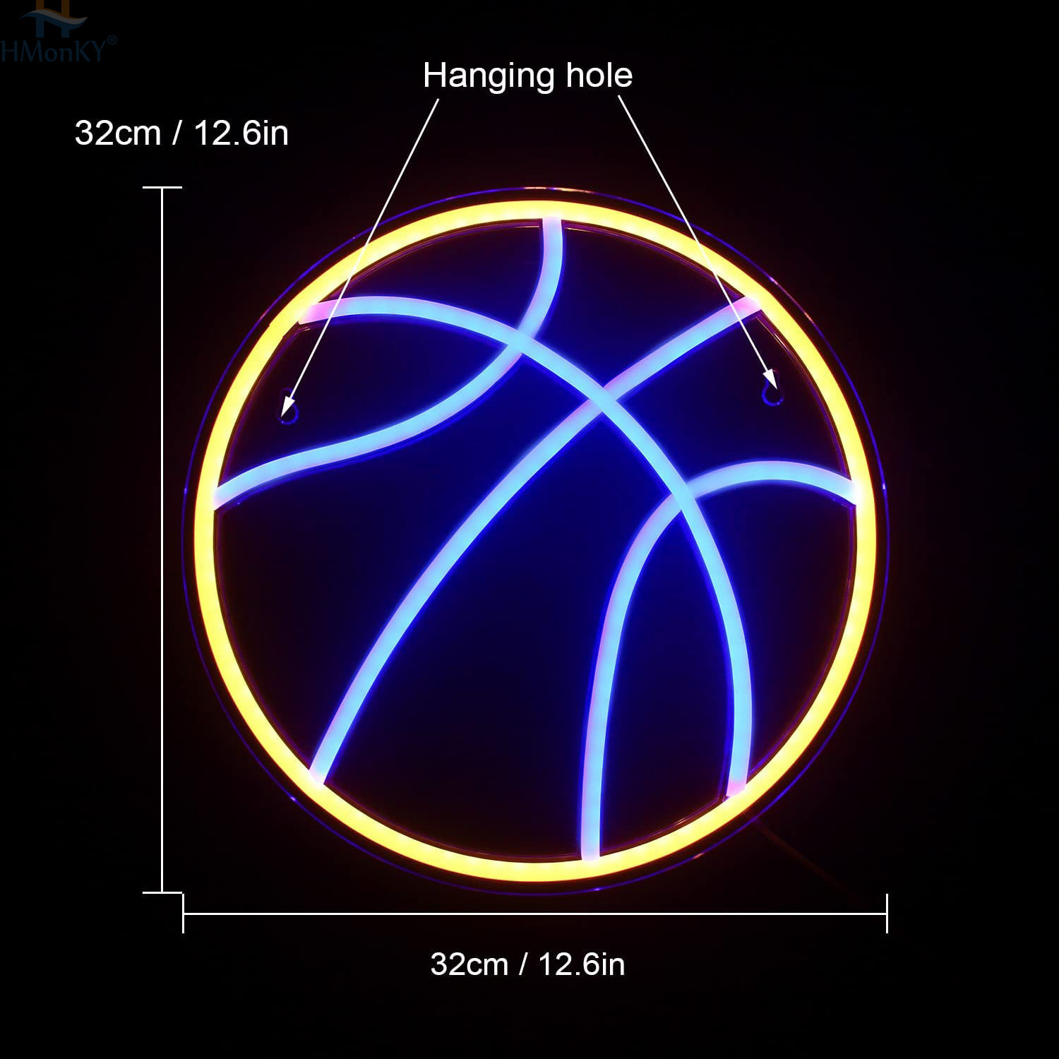 Dropshipping Custom led light neon sign Room Home Decoration Free design craftsman basketball neon sign