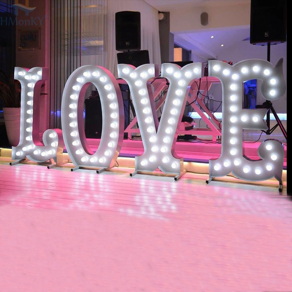 2023 LED 6ft 4ft 3ft electronic signs event large big giant marquee light up letters numbers for wedding decoration