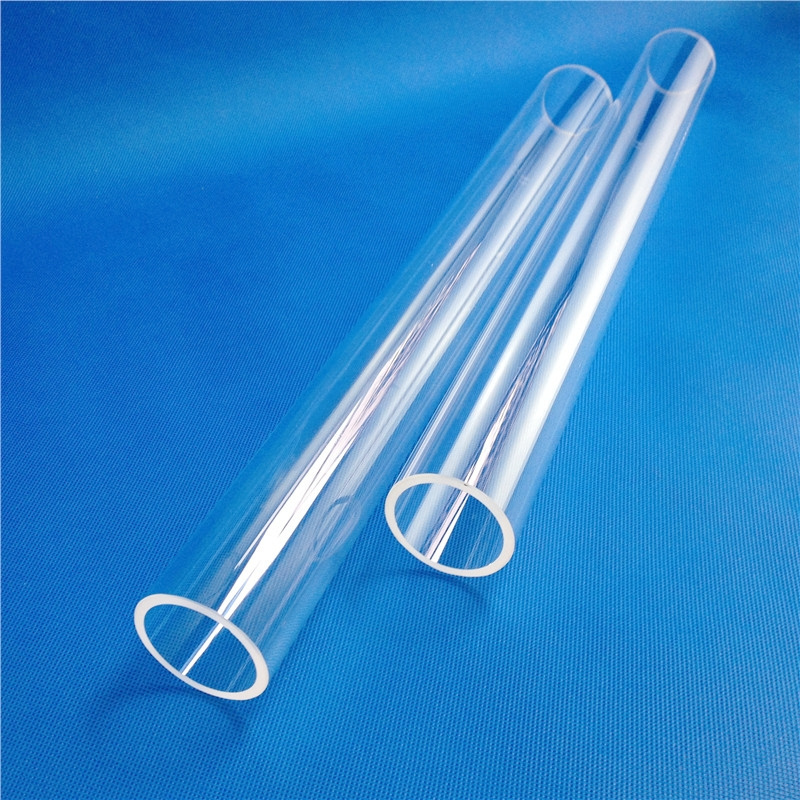 Transparent high temperature resistant quartz glass furnace tube for sale