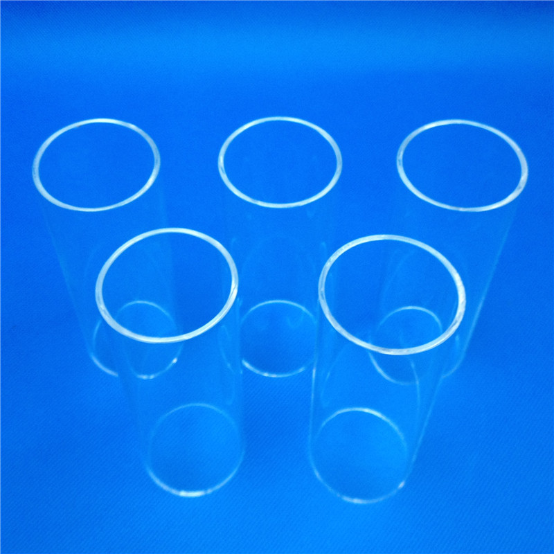 Transparent high temperature resistant quartz glass furnace tube for sale