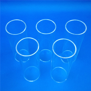 Transparent high temperature resistant quartz glass furnace tube for sale