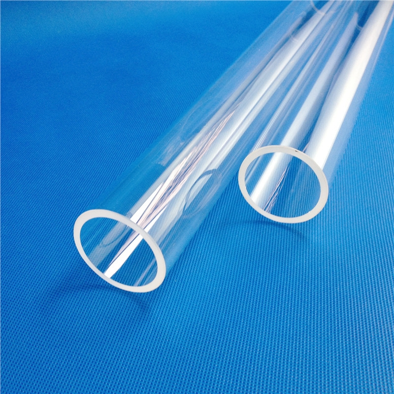 Transparent high temperature resistant quartz glass furnace tube for sale