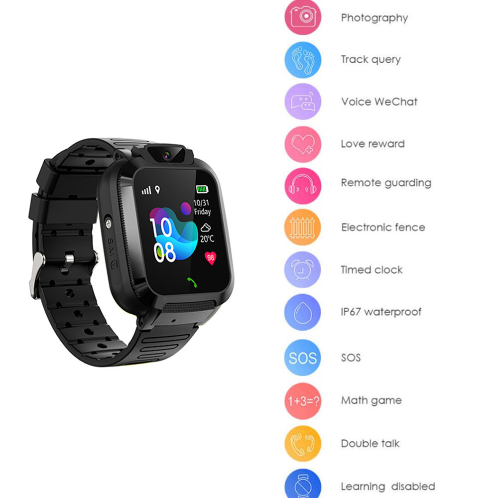 Most popular KIDS smart watch in Europe with 15 languages SOS call IP67 waterproof smart watch children protector watch smart CE