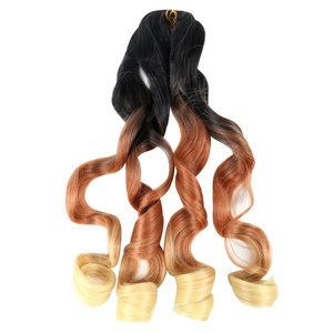 Synthetic Braids for African Hair Attachments Spiral French Curl Wave Yaki Pony Style Curly