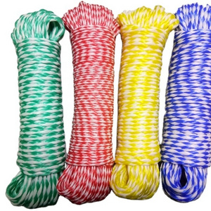 China manufacturer polyethylene hollow braided rope pp ski rope