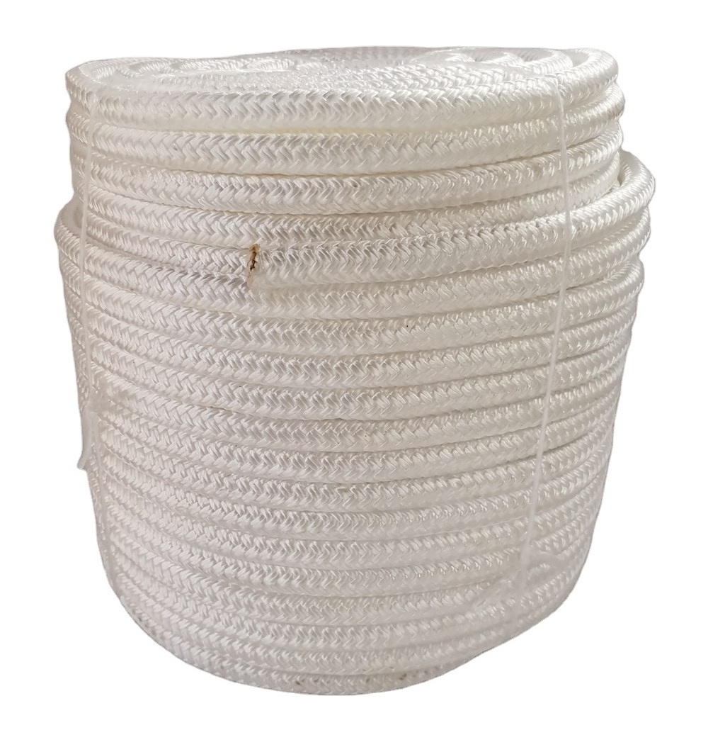 high quality nylon double braid anchor rope dock line rope