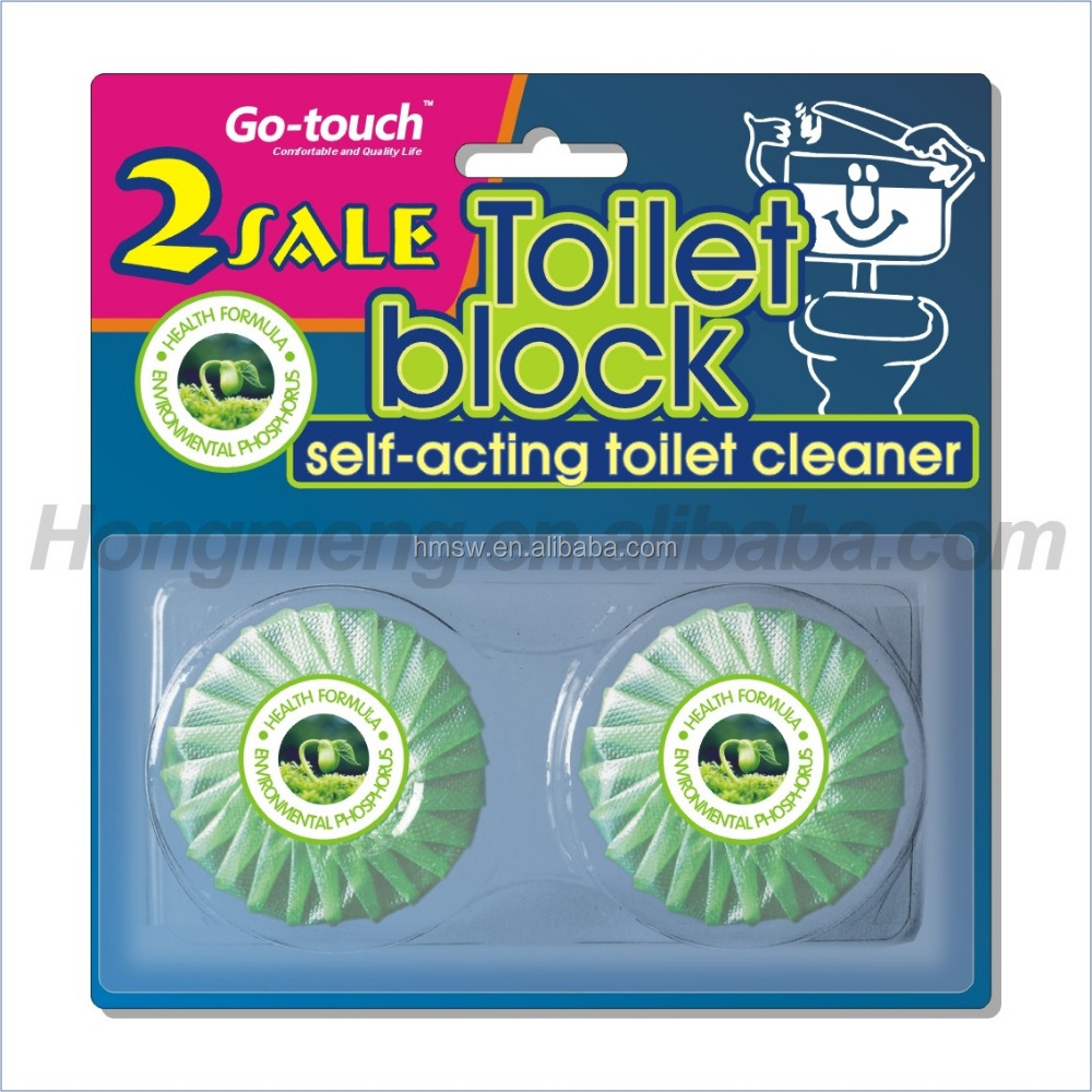 Go-touch 50g Green Deodorant toilet bowl block cistern cleaner detergent color tablet