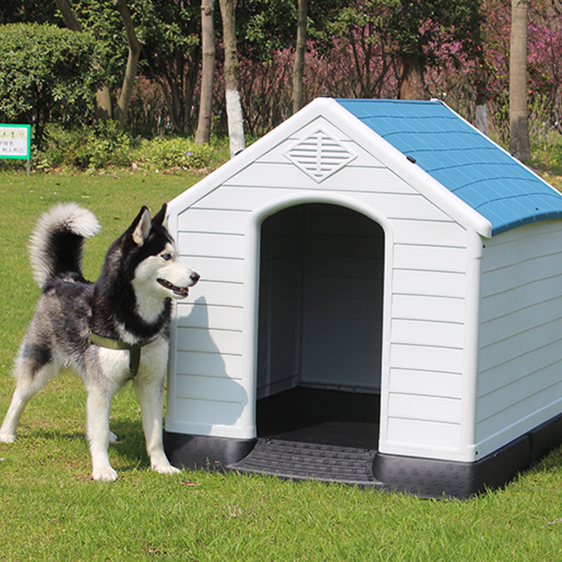 High Quality Outdoor Garden Kennels Dog House Plastic 2023 PP Large Luxury House Cages