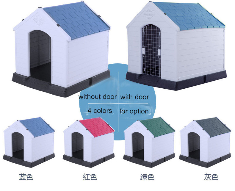 High Quality Outdoor Garden Kennels Dog House Plastic 2023 PP Large Luxury House Cages