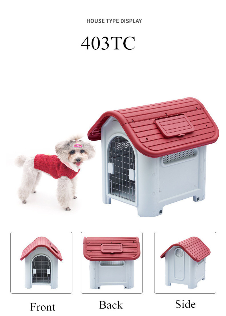 Wholesale Waterproof Portable Large Medium Indoor Outdoor Plastic Pet Cat Dog Sleeping House