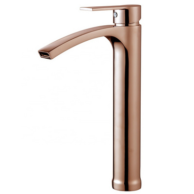 Rose Gold  bathroom sink taps antique brass faucet mixer single handle basin faucets