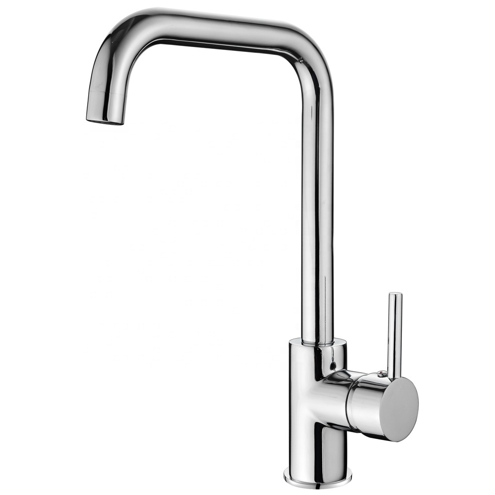 High Quality Sanitary Ware  Brass Hot and Cold Single Handle Deck Mounted Sink Water Mixer Tap Robinet Kitchen Faucet