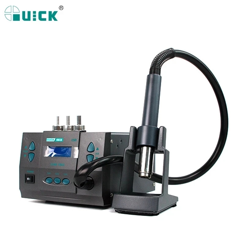 Quick 861X Intelligent Digital Display 1300W High Power Heat Gun Rework Hot Air Gun Lead-free  Desoldering Soldering Station