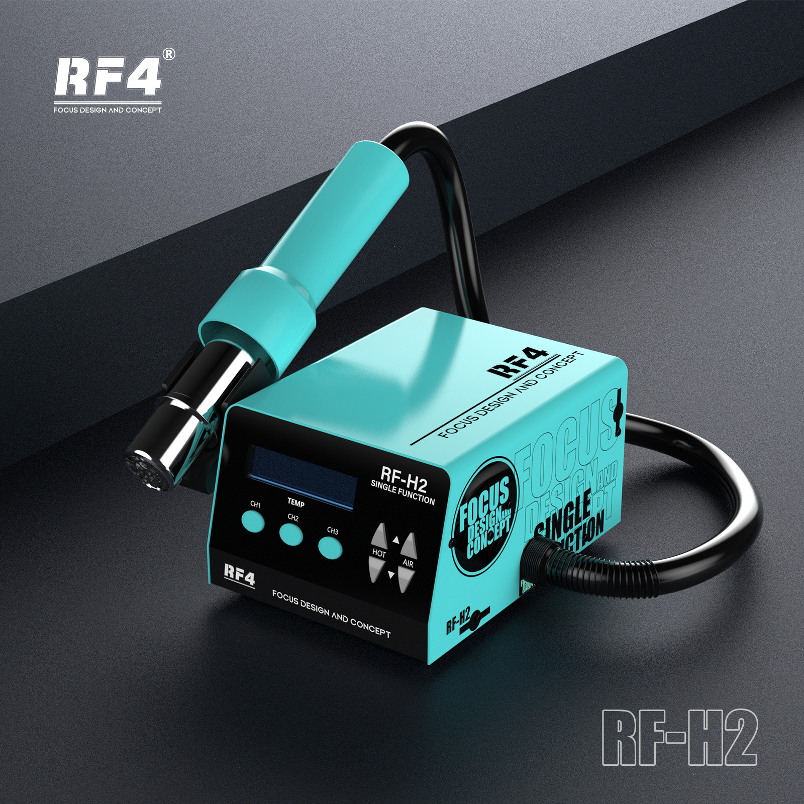 RF4 Automatic Sleep SMD RF-H2 BGA 1000W Digital Hot Air Soldering Rework Station For Phone SMT Repair Soldering Welding Tool