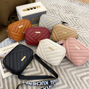 Fashion Small Classic Pu Adjustable Cross Body Bag Waterproof Custom Oem Ladies Handbag Women Messenger Shoulder Bags