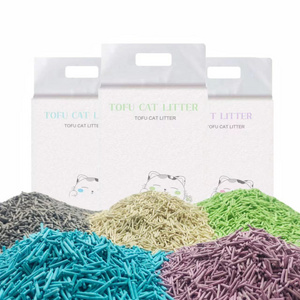 100% natural and flushable multiple aromas tofu cat litter dust-free and quick clumping custom flavors kitty litter OEM