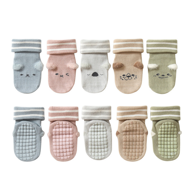 21 Styles newborn soft thickened cotton terry winter cute 3d animal cartoon toddler non slip baby shoe socks