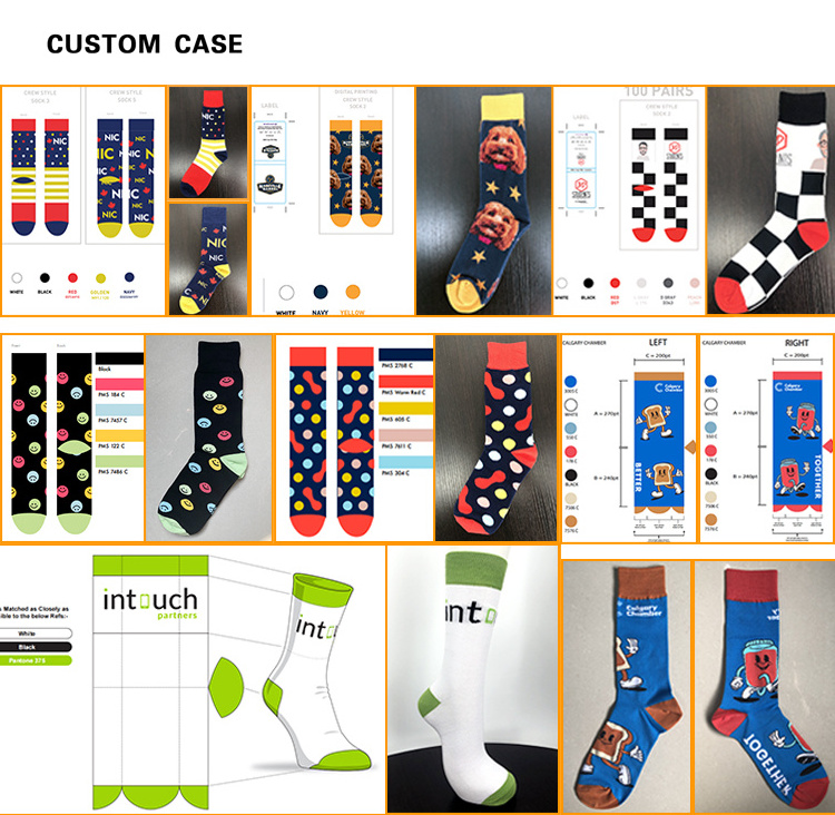 Wholesale cotton printed gym grip socks classic white black plain unisex athletic sports socks men custom logo