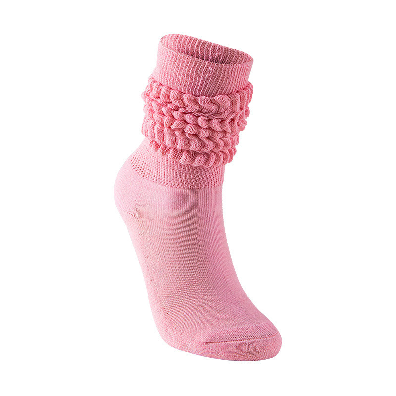 Hot sale long slouch socks cotton knit loose fit winter thick slouch socks for women