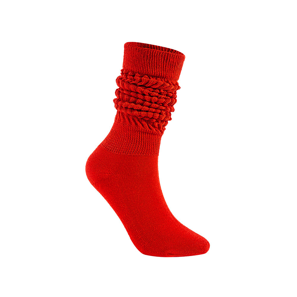 Hot sale long slouch socks cotton knit loose fit winter thick slouch socks for women