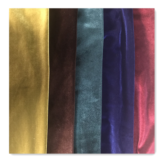 Wholesale shinny silk 4 way stretch glitter KS velvet dress fabric