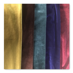 Wholesale shinny silk 4 way stretch glitter KS velvet dress fabric