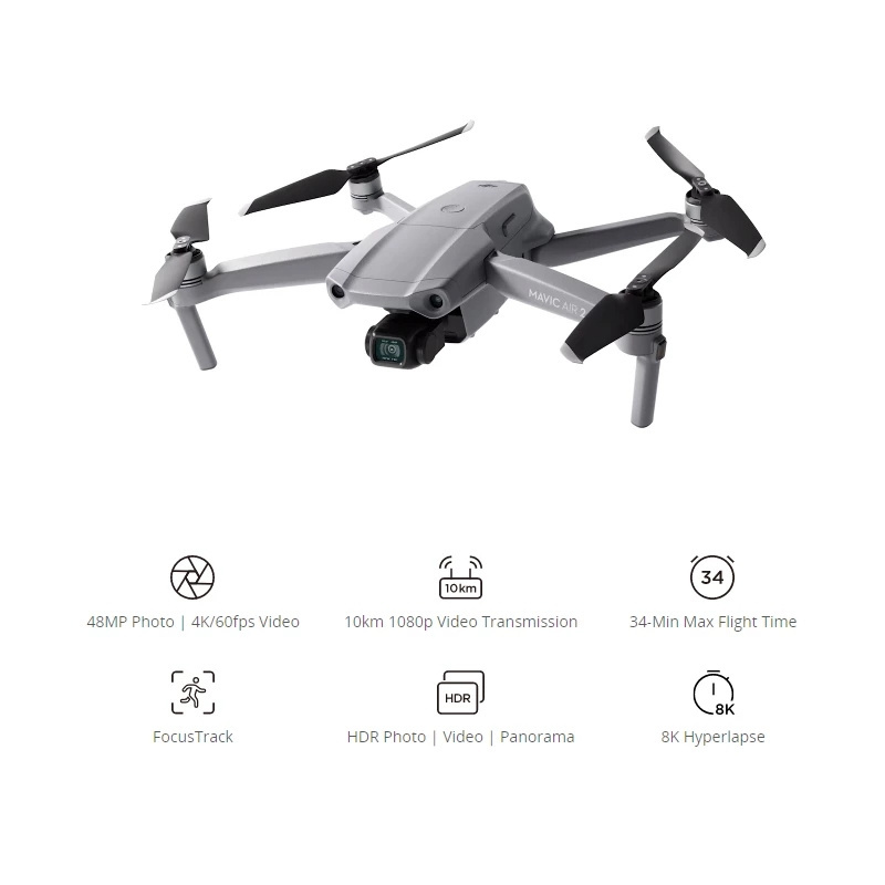 D JI Mavic Air 2 4K Camera Drone Fly More Combo D JI Drone Mini Drones with 4K Camera and GPS