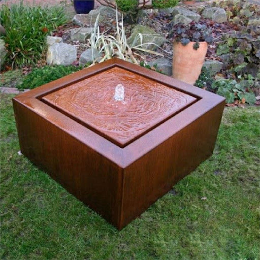 supplier corten steel pond water feature for garden/patio