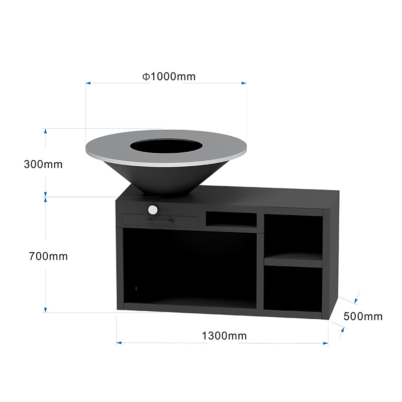 Portable Corten Steel BBQ Grill for Camping BBQ grill Manufacturer