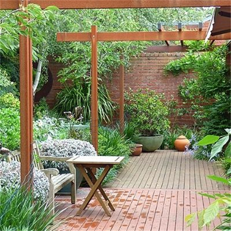 Corten gazebo outdoor garden backyard garden Chinese style gazebo