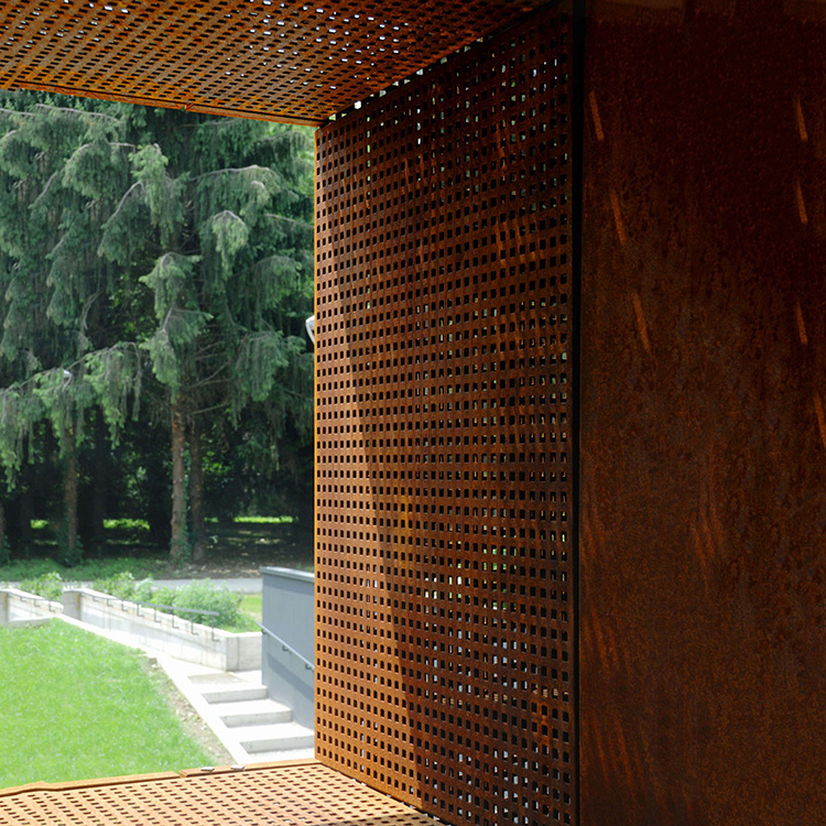 Corten  gazebo outdoor privacy screen for pergola metal pergola prices