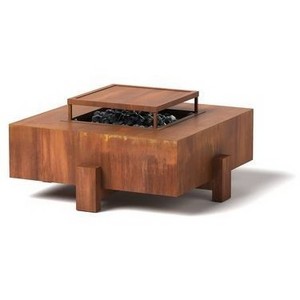 Garden corten metal fire pit table fireplace fire bowl for decor feuerschale corten steel fire pit