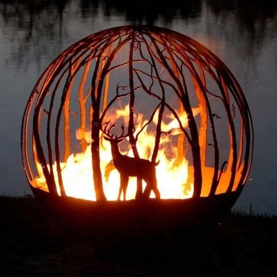 Corten Weathering Steel Fire Bowl Ring And Mild Steel Fire Ring