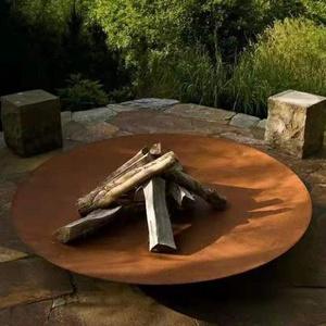 outdoor metal brazier corten steel fire bowl 100cm