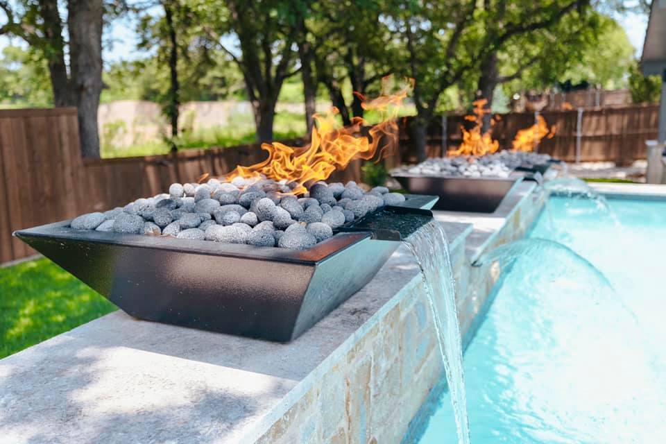 Corten steel dancing firepit water fountain outdoor pond waterfall water fountain home fengshui fountain water outdoor