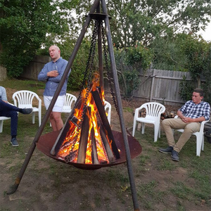 outdoor brazier corten steel fire pit fire bowl fireplace garden