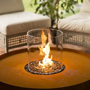 Outdoor Indoor Decorative Corten Steel Gas Fire Pits