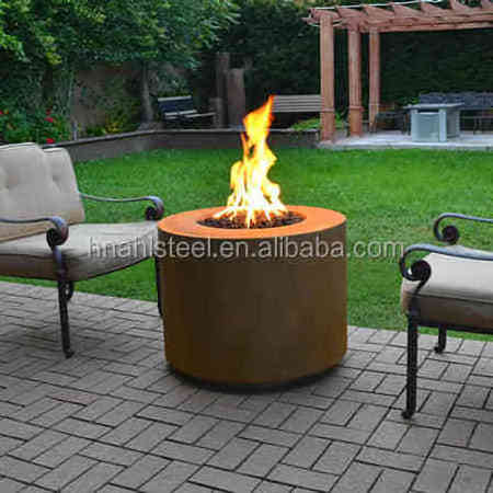 Factory wholesale suppliers corten steel outdoor wood burning fire pit fire bowl fire table corten steel