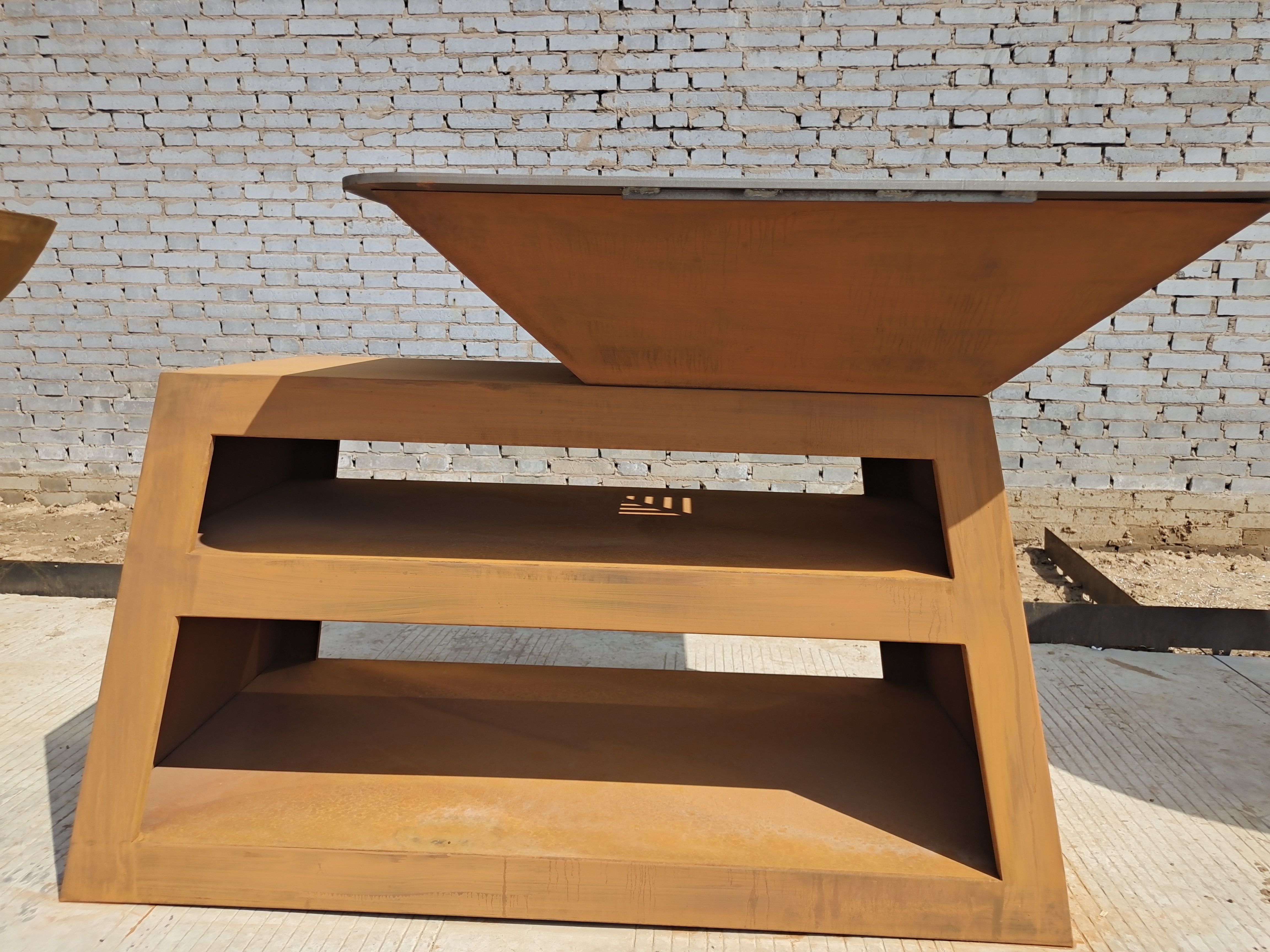 Customize Bbq Accessory Charcoal Baking Pizza Oven Corten steel Fire pit Barbecue Grillt/grills bbq