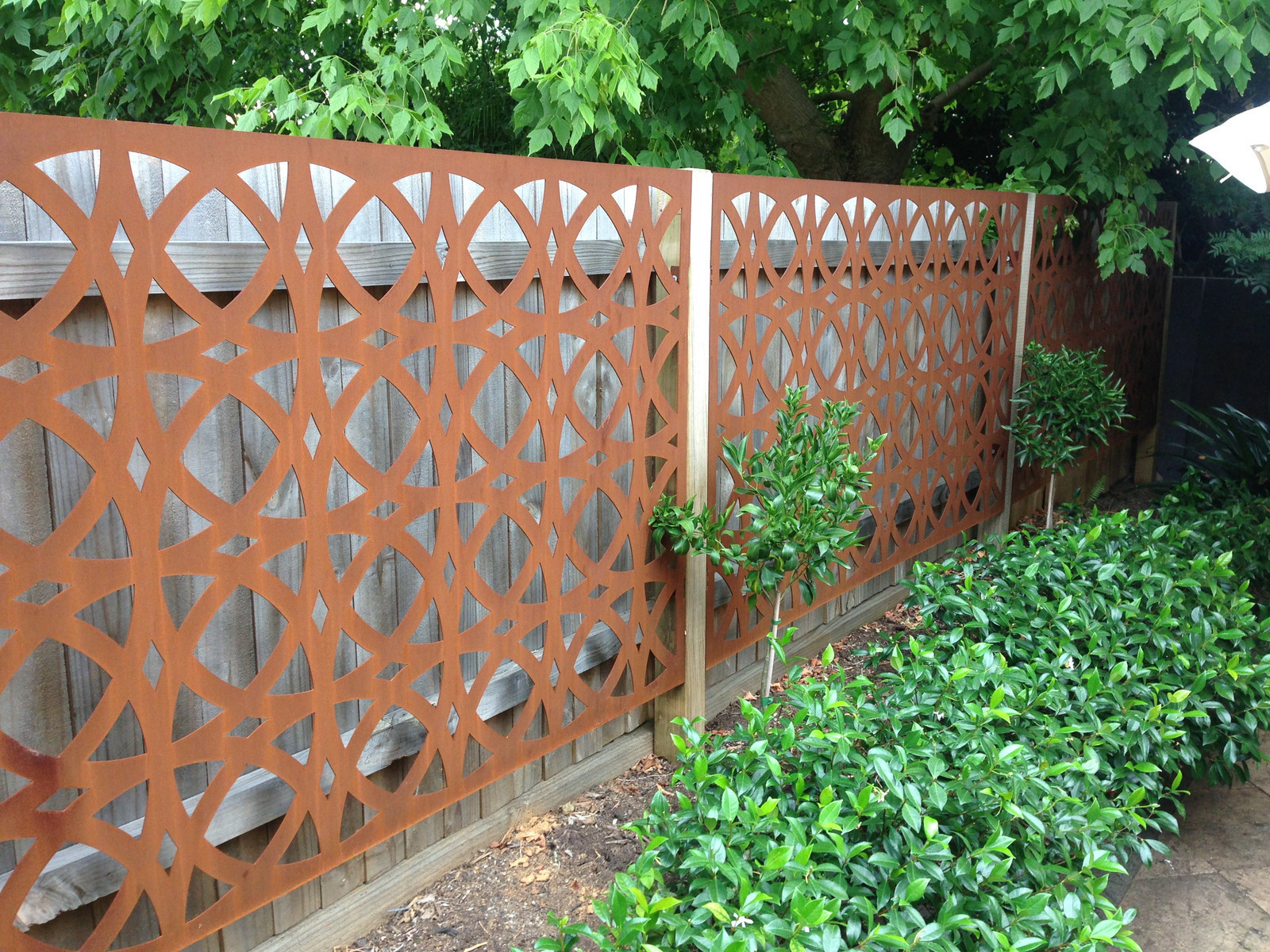 China supplier used weather steel garden screen for sale