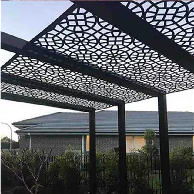 Corten steel metal pergola waterproof metal pergola black metal pergola