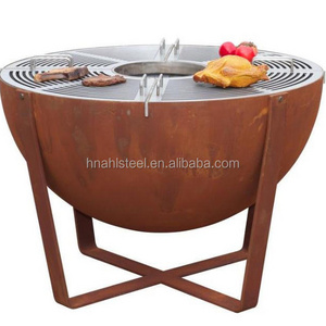 Cheap price smokeless wood burning BBQ fire pit table outdoor campfire grill